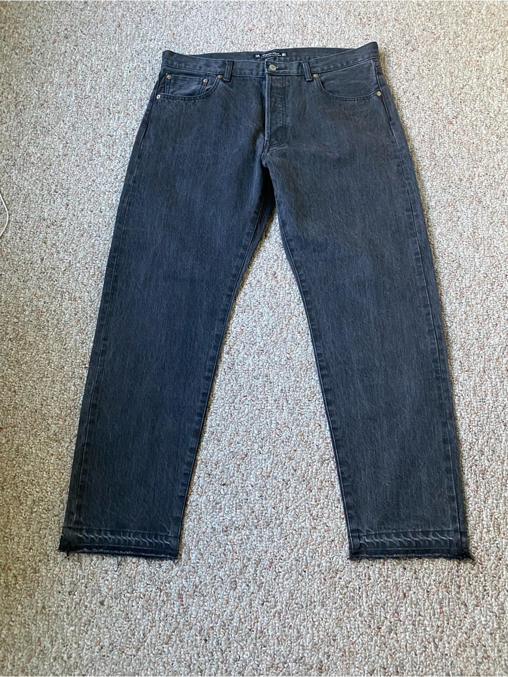 Men's Sasquatch Fabrix Zip Black Straight-Leg Jeans